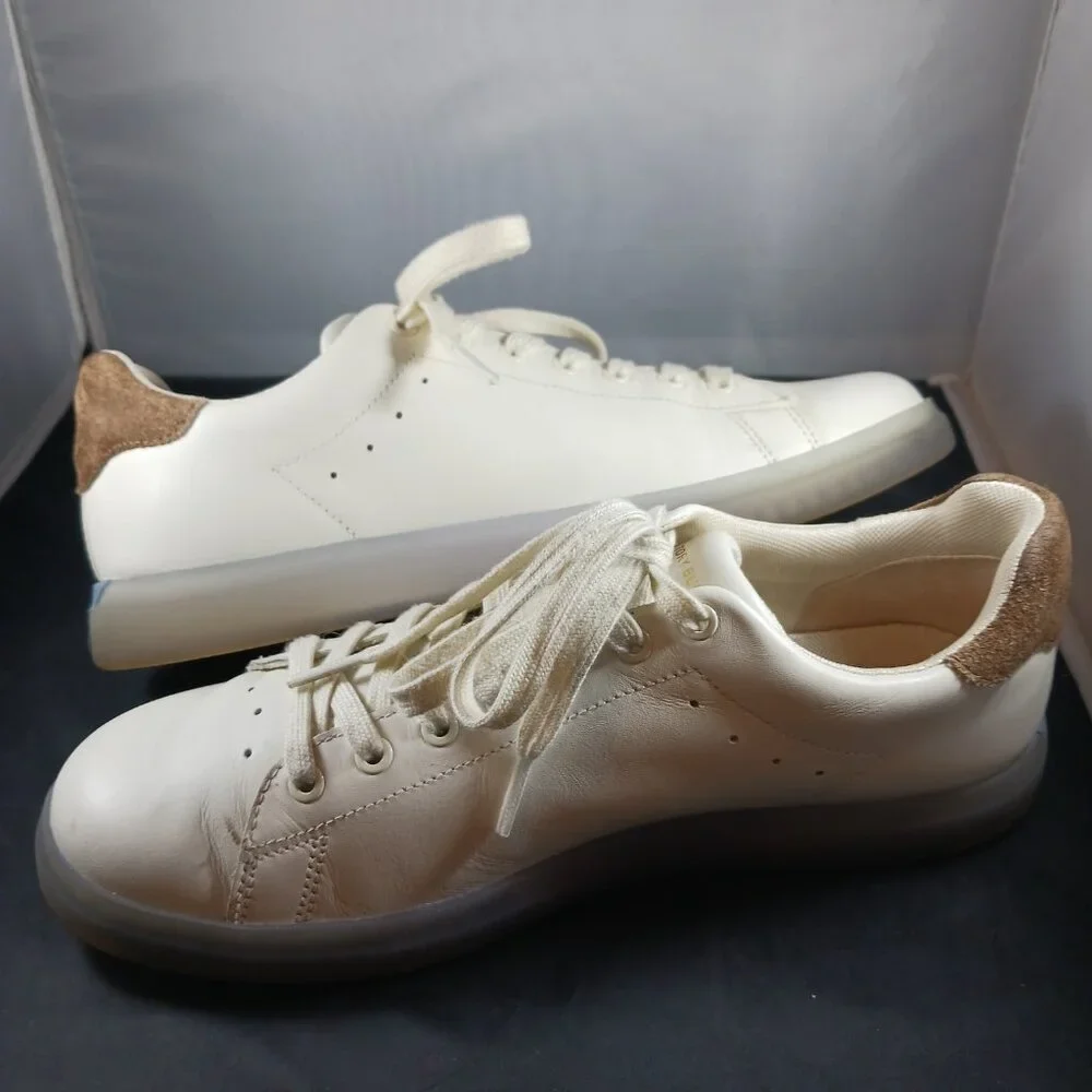 Tory Burch Howell Court Ivory Leather Sneaker Women's size 9M